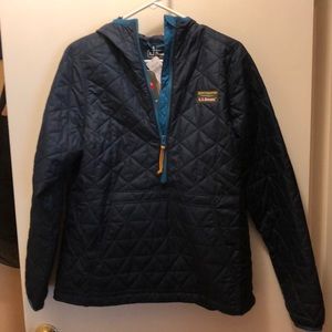 LL Bean Katahdin Insulated Pullover- Navy